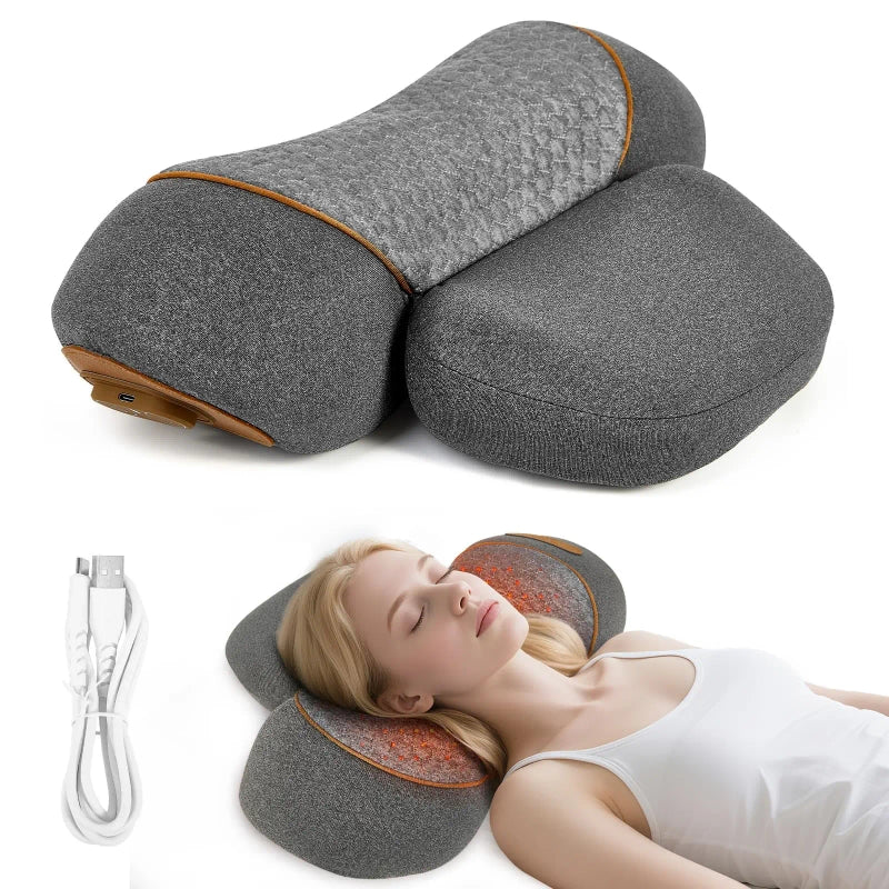 Warm heat feature of the Nuvae neck massager pillow