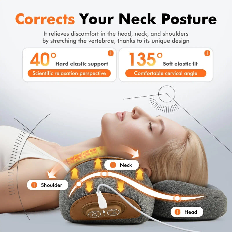 Nuvae 3-in-1 neck massager pillow – main product image